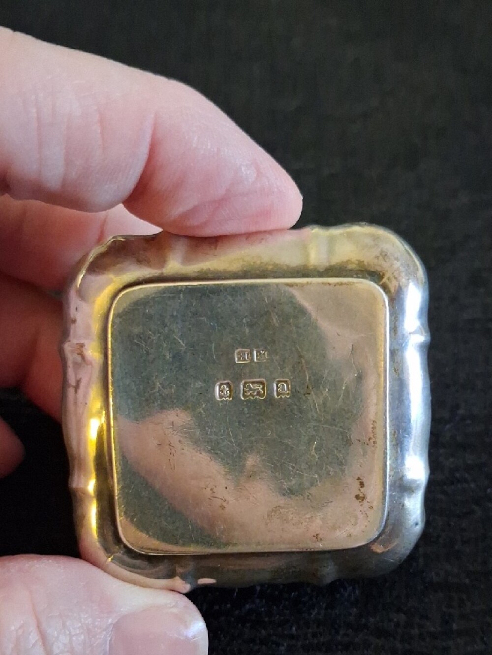 Antique Vintage Small Decorative Sterlin Silver Trinket - Snuff Box - Picture 2 of 10